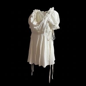 White Ruffled Dress